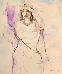 Moazzam Ali, 20 x 24 Inch, Watercolor on Paper, Figurative Painting, AC-MOZ-092